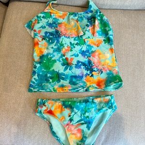 Athleta Girl floral tankini